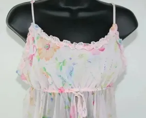 ladies vintage victoria's secret night gown size L thumbnail 1