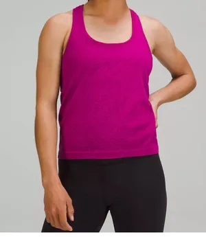 Lululemon Magenta Swiftly Crop Tank Size 4 thumbnail 1