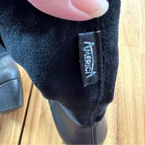 AMÉRICA by Azaleia Black Western Ankle Boots Size 7 Pointed Toe Block Heel thumbnail 3