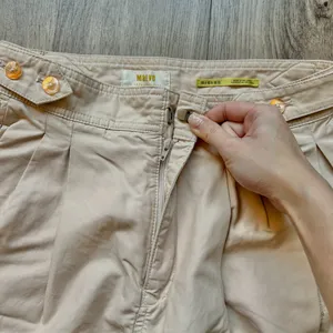 Anthropologie Maeve High Rise Utility Barrel Trouser Pants in Khaki Tan Size 0 thumbnail 8