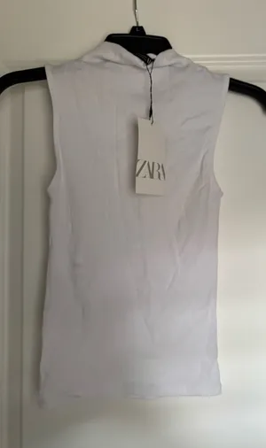 ZARA High Neck Top thumbnail 1