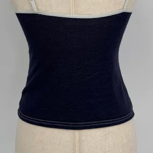 Vintage Y2K Xhilaration Lace Trim Cami Tank Top Medium Navy Babydoll Coquette thumbnail 7