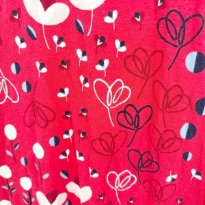 Boden Womens‎ Lily Jersey Faux Wrap Pop Peony Meadow Dress Red Floral Size 6 thumbnail 7