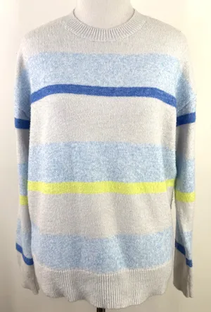 Elizabeth And James  Pullover Striped Sweater Size Small thumbnail 1