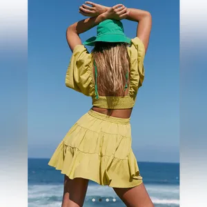 Free People Cross of Sunlight Mini Dress thumbnail 3