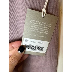 Everlane Purple Lilac Seamless High Rise‎ Knit Ribbed Bike Shorts Size XS/S NWT thumbnail 8