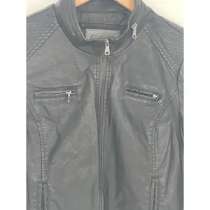 Ci Sono Women's Black Faux‎ Leather Jacket, Size XL But Fit Medium thumbnail 3
