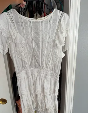 Love Shack Fancy Dress Mini white thumbnail 1