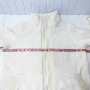 Athleta Tugga long sherpa jacket in a‎ natural/cream color Size L thumbnail 10