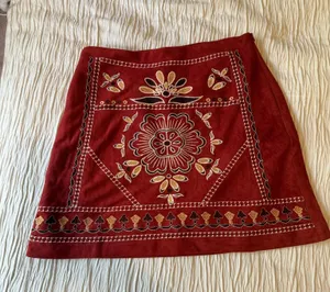 Francesca’s Fall Print Skirt thumbnail 1