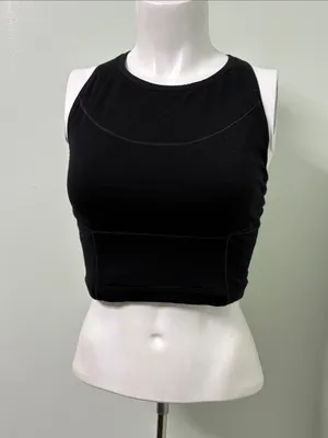 Icebreaker Meld Zone LongLine Sports Bra black large thumbnail 2
