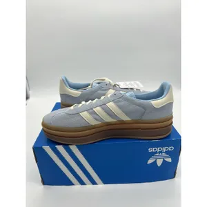 Adidas Originals Gazelle Bold Womens Size 7 Clear Sky Cream White Gum JQ7776 New thumbnail 6