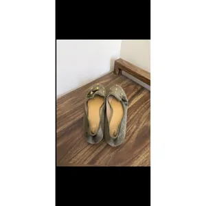 Talbots Olive Green‎ Velvet Fleur-de-lis Smoking Slippers Loafers Flats 7.5M thumbnail 7