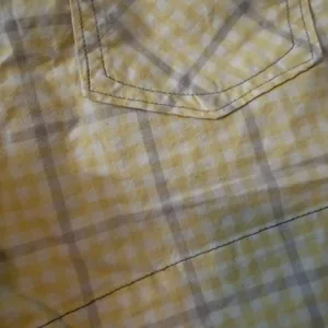 Levi's Women's Plaid Shorts 100% Cotton‎ Size 8 Yellow Plaid Vintage Y2K thumbnail 8