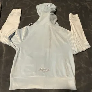 VON DUTCH Light Blue Zip Up Hoodie Size L thumbnail 3