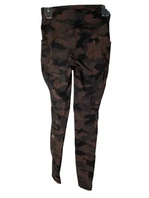 Lululemon Fast and Free Tight II leggings Heritage 365 Camo Brown Earth Multi 4 thumbnail 2