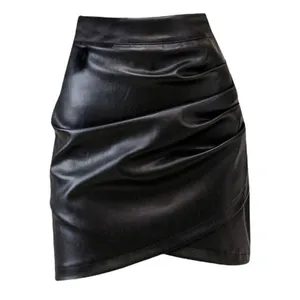 NEW Super Soft Vegan Leather Faux Skirt High Waisted 2X thumbnail 1