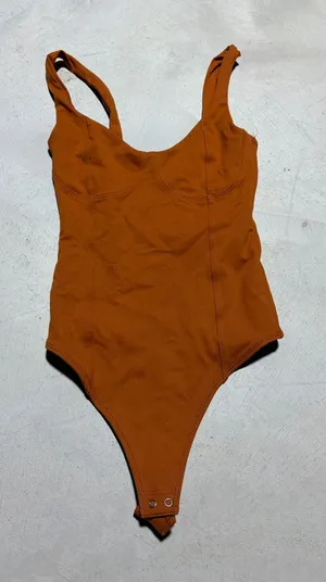 Abercrombie & fitch soft collection Rust Orange One-Piece Bodysuit XXS thumbnail 1