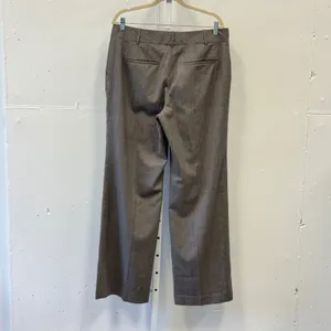 Ann Taylor Gray Herringbone Wide Leg Wool Blend Dress Pants Trousers Womens 12 thumbnail 2