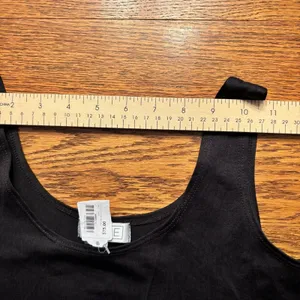 A'nue Thin Strap‎ Tank Top Stretchy Black Women's Size Small Made in USA NWT thumbnail 7