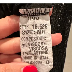 ITOO Italy Black‎ Sequin Tank Top Made in Italy Stretch Party Shirt M/L thumbnail 6