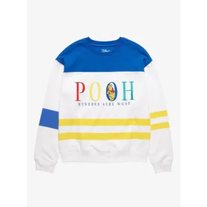Disney Winnie The Pooh Hundred Acre Wood Colorblock Embroidered Sweatshirt Sz SM thumbnail 6