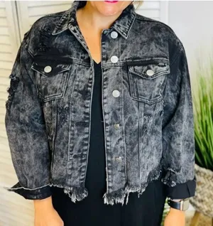 POL Vintage Love Me Denim Jacket thumbnail 1