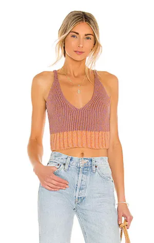 Free People Knit Crop Top thumbnail 1