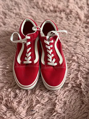 VANS OLD SKOOL MEN RACING RED / TRUE WHITE VN0A4BV5JV6 MEN's 5.5 womens 7 thumbnail 2