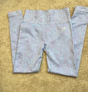 Gymshark Adapt Animal Seamless Leggings- Butterfly Blue thumbnail 1