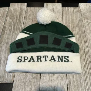 Zoozatz Michigan State Spartans Sparty Winter Hat Cap Toboggan One Size "Emily" thumbnail 1