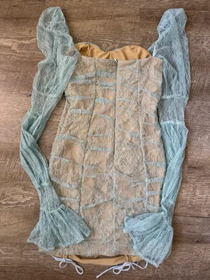 MICHAEL COSTELLO x REVOLVE Isadora Mini Dress in Baby Blue Size XS thumbnail 6