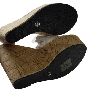 Clear Vinyl Cork Wedge Sandals Women EU 35 Open Toe Platform Slip On Heels Shoes thumbnail 4