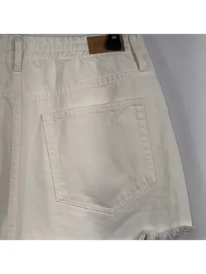Show Me Your Mumu Tucson White Denim Shorts 32 thumbnail 8
