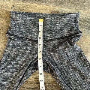 Lululemon Wunder Under Pant Coal Mini Check Pique Texture Knit Leggings Size 2 thumbnail 9