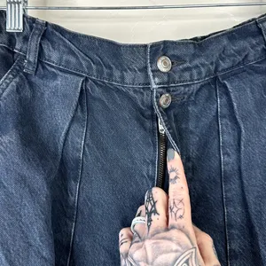 Free People We The Free Black Wash Marx Cargo Baggy Laid Back Denim Pants Jeans thumbnail 9