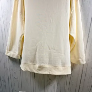 MAEVE NWOT | Anthropologie Oversized Mock Neck Sweatshirt Cream, XL thumbnail 7