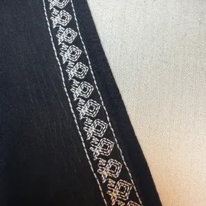 Chloe & Katie Black Embroidered Kimono Coverup thumbnail 3