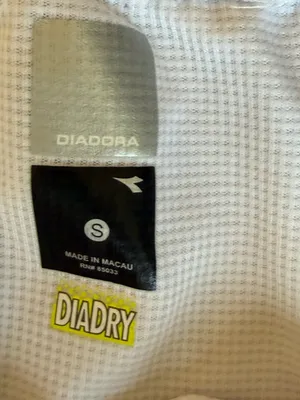 Diadora White Athletic Tank with Black Label Pink thumbnail 4