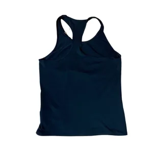 Dri-Fit Black Racerback Running Vented Tank Top White Center Swoosh Logo 🔥 thumbnail 3