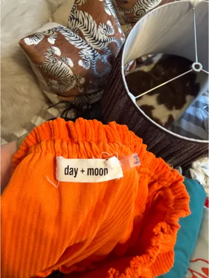 Day + Moon Gameday Orange Romper Size L thumbnail 2