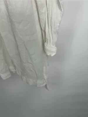 Denim & Supply Ralph Lauren White Viscose Button Down Overshirt Shirt Size L thumbnail 7