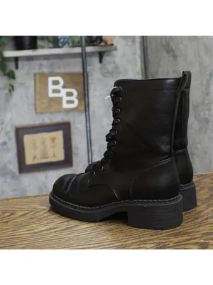 Wild Fable Helga Lace-Up Combat Boots 94568558 Black 6M thumbnail 2