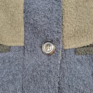 Weather Tamer Women's Coat Jacket S Blue Gray Colorblock Fleece Lined Button thumbnail 9
