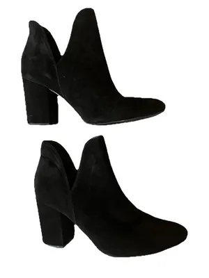 Michael Shannon Women’s Suede Ankle Boots 11 Leather Black‎ thumbnail 1