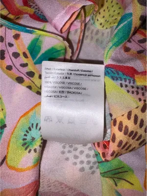 Farm Rio by Anthropologie $138 Rainforest Summer Fruit Print Wrap Blouse Medium thumbnail 9