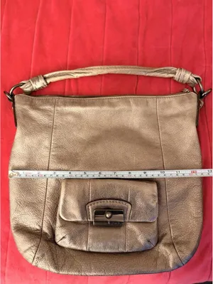 Vintage Coach Kristin Metallic Leather Hobo Bag 2010 thumbnail 5