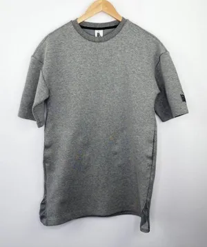 Nike Dress Women SMALL‎ Gray Lab Essential Tech Fleece Tunic Short Sleeve Thick thumbnail 1