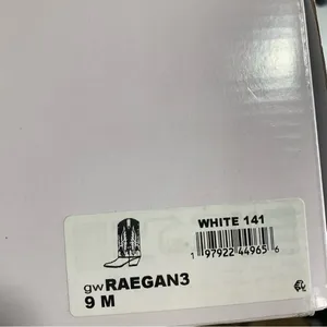 NWB Guess Raegan Fold-Over Cowboy Boots western white size 9 M cowgirl thumbnail 11