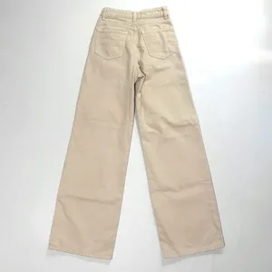 NA-KD Wide Leg‎ Jeans Women's 24 X 32 High Waist Beige Cream Pants Y2K Festival thumbnail 6